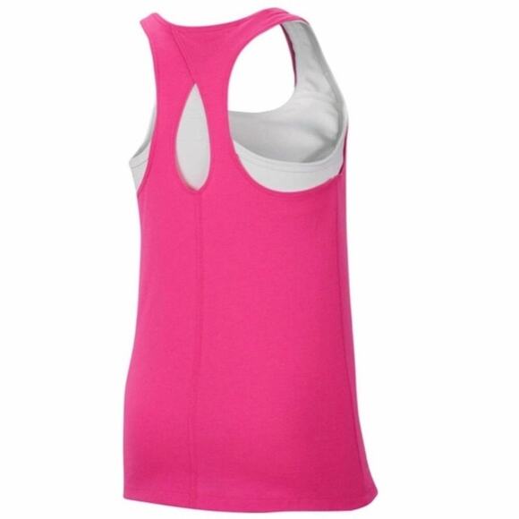 NIKE DRI-FIT Girls XL Pink Training Tank Top - Picture 2 of 5